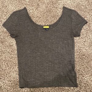 Grey crop top